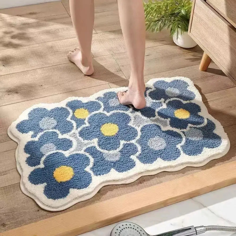 1Pc 40*60cm Cute Flower Bathroom Rug