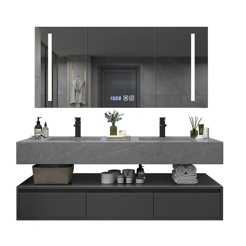 High Quality Supplier Bathroom Vanity Mirror Solid Wood Bathroom Cabinet