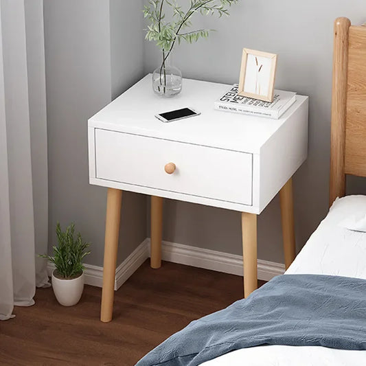 Modern Nightstand with Drawer, Bedside Table