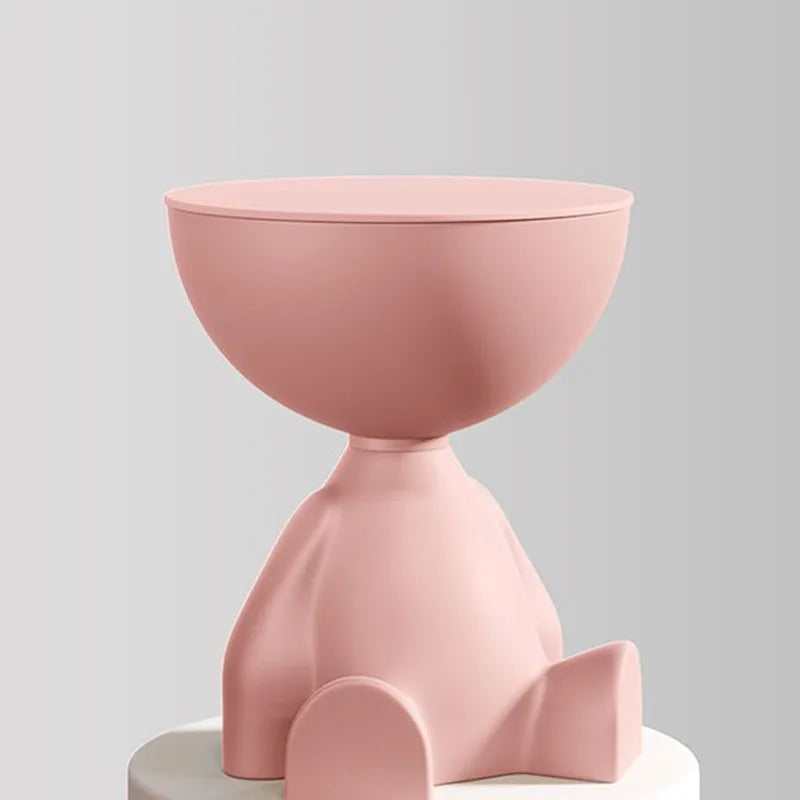1Pc Bear Shaped Plastic Multifunctional Bedside Table