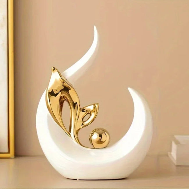 Ceramic Statue Nordic Creative Light Luxury Living Room Decoration Sculptures