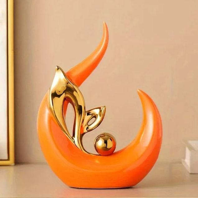 Ceramic Statue Nordic Creative Light Luxury Living Room Decoration Sculptures