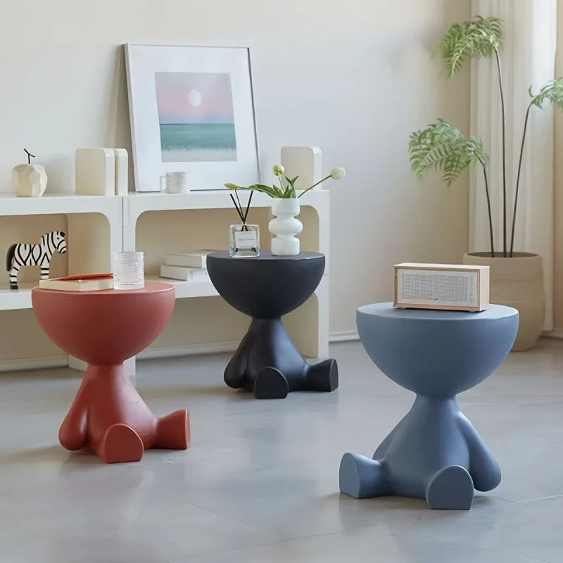 1Pc Bear Shaped Plastic Multifunctional Bedside Table